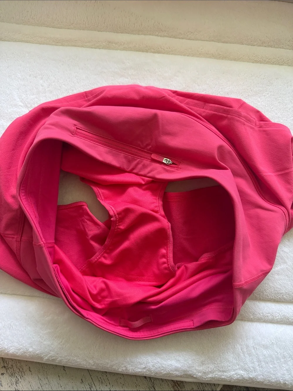 lululemon athletica Bright orange/Pink Athletic Shorts high waste 4”
